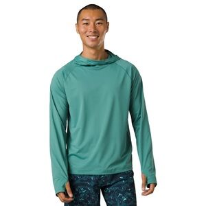 Prana Men's Lost Sol Hoodie Outdoors Fishing Hiking Sea Green‎ UPF 50+ Sz XXL